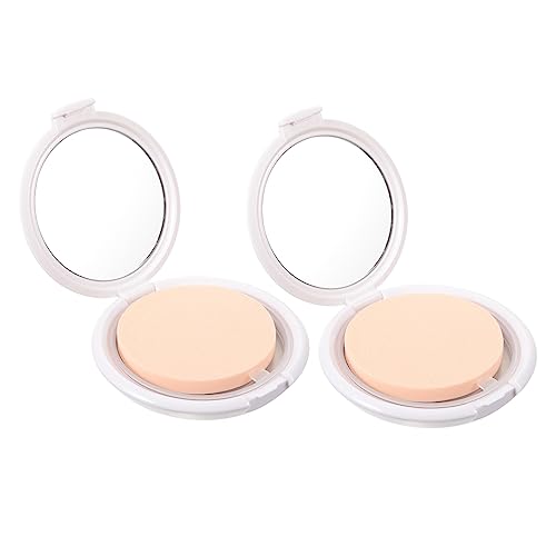 SOESFOUFU 2 Stücke Make-up Puff Fall für Foundation Kissen Lagerung Tragbare Mini Fall Spiegel von SOESFOUFU