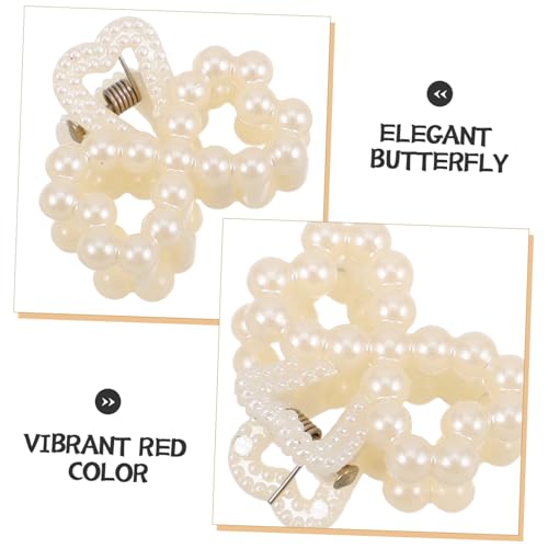 SOESFOUFU 20 Stück Mini Perlen Haarklammern mit Schleifenform Stilvolle Klammern für Damen Sicherer Griff Modische Haarspangen für Kurze und Lange Haare Vielseitige Haarschmuck Accessoires von SOESFOUFU