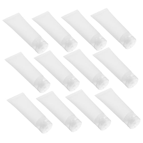 SOESFOUFU 20 Stück Teiliges Reise Leere Kosmetikflaschen Weiche Tuben zum Befüllen von Lotion Handcreme Shampoo aus Hochwertigem Auslaufsicherem Kompakt und Handlich für Unterwegs von SOESFOUFU