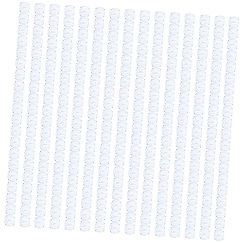 SOESFOUFU 200 Stück Acryl Haarperlen Für Zöpfe Und Dreadlocks Transparent 12mm Haarschmuck Zubehör Für Damen Und Herren Für Dekoration Hochzeiten Und Partys von SOESFOUFU