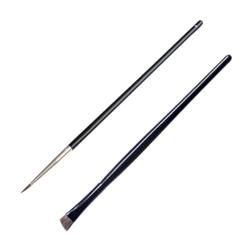 SOESFOUFU 2pcs Mini Make-up Pinsel Set Für Gesicht Eyeliner Holzgriff Natur Borsten Für Den Täglichen Gebrauch Für von SOESFOUFU