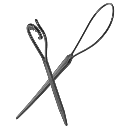 SOESFOUFU 2-teiliges Haarstyling-tool Für Frauen Einfach Zu Verwendendes Haarflechtwerkzeug-set Haardurchziehwerkzeug Tragbare Haarstyling-tools Für Frauen Schwarz von SOESFOUFU