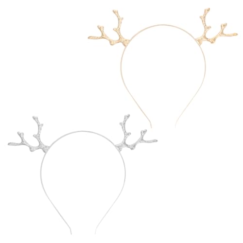 SOESFOUFU 2er-pack Realistisches Hirschgeweih-stirnband Haar-accessoire Für Weihnachtsfeiern Festliches Weihnachts-haarband Für Frauen Männer Jungen Und Mädchen SOESFOUFU 2er-pack Realistisches Hirschgeweih-stirnband Haar-accessoire Für Weihnachtsfeiern Festliches Weihnachts-haarband Für Frauen Männer Jungen Und Mädchen von SOESFOUFU