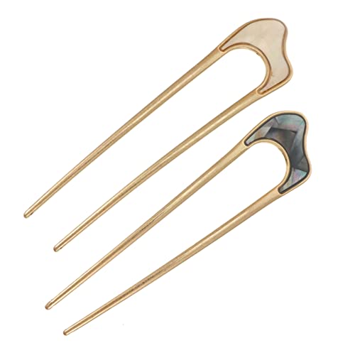 SOESFOUFU 2stücke Vintage Haarnadeln U-förmige Haarschmuck Aus Legierung Für Damen Retro Haarstäbchen Für Elegante Anlässe Hochzeiten Partys Und Mehr von SOESFOUFU