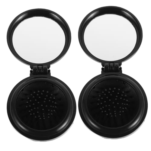 SOESFOUFU 2stücke Faltbare Reise-haarbürste Mit Spiegel Kompakte Mini-massagekämme Für Mädchen Für Haarpflege Unterwegs Mit Weichen Nylonborsten Und Klarem Spiegel von SOESFOUFU