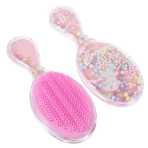 SOESFOUFU 2stücke Haarbürsten Entwirrungsbürste Mit Cartoon Design Sanfte Borsten Für Mädchen Für Lockiges Haar Für Reise Und Zuhause von SOESFOUFU
