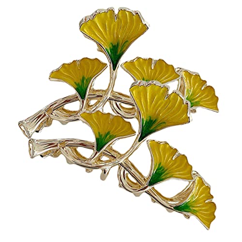 SOESFOUFU 2stücke Haarklammern Ginkgo- Große Klammern Für Langes Haar Haarklammern Für Frauen Mit Blättern Für Dünnes Haar Für Haare von SOESFOUFU