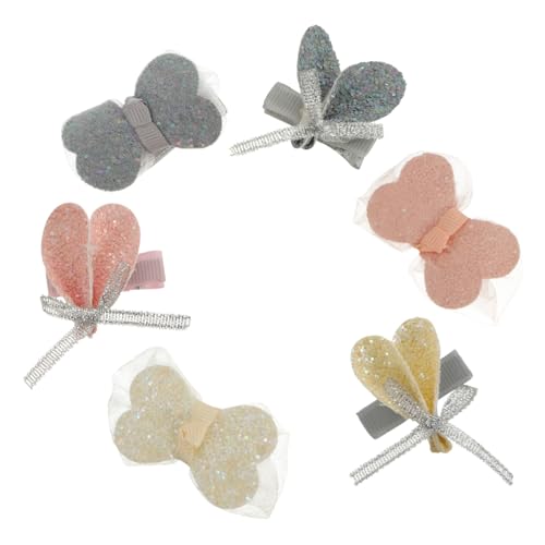 SOESFOUFU 3 Paare Haarspangen mit Großen Schleifen und Hasenohren Design Bunte Haarklammern für Mädchen Modische Haarschmuck accessoires für Festen Sitz bei Glattem und Lockigem Haar von SOESFOUFU
