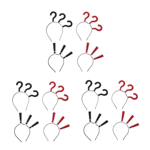 SOESFOUFU 3 Stück Fragezeichen Haarband Pünktchen Stirnband aus Rutschfest Originelles Design Auffälliges Modeaccessoire für Frauen Mädchen Party Halloween von SOESFOUFU