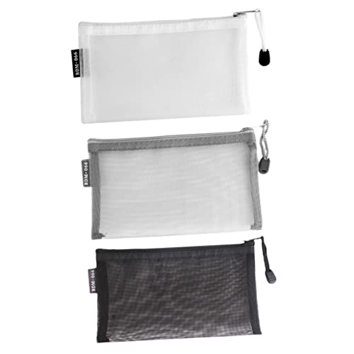SOESFOUFU 3stücke Teiliges Stifteetui Tragbare Mesh Federtasche Für Schule Büro Freizeit Organizer Für Schreibwaren von SOESFOUFU