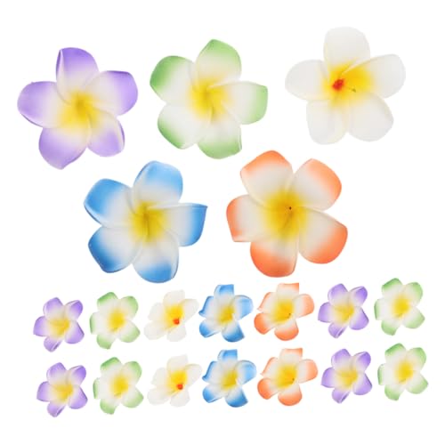 SOESFOUFU 30 Stück künstliche hawaiianische Blumenhaarklammern Hawaii-Blumenclip Plumeria-Haarspange Plumeria-Clip Haarblumenclips für Frauen künstliche Blumenhaarzubehör Blumenhaarnadel Eva von SOESFOUFU