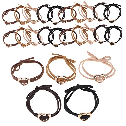 SOESFOUFU 30stücke Teiliges Elastischen Haargummis Mit Herzdekor Haargummis Für Für Damen Und Mädchen Langlebig Und Für Täglichen Gebrauch von SOESFOUFU