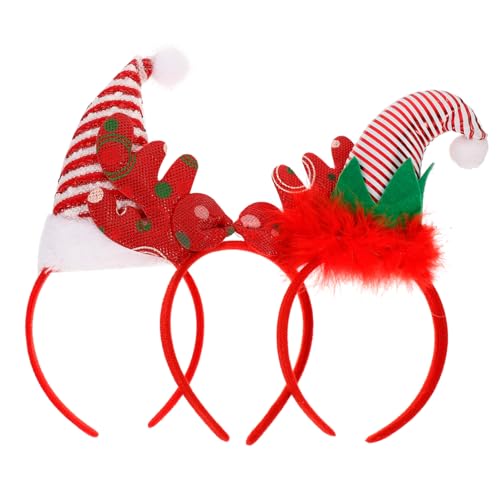 SOESFOUFU 3St Kopfschmuck für Mädchen weihnachtskopfbedeckung kopfbedeckung Haargummis für Kinder weihnachtsdeko weihnachts kopfschmuck Tiara Haarschmuck Haarreifen Weihnachten schmücken von SOESFOUFU