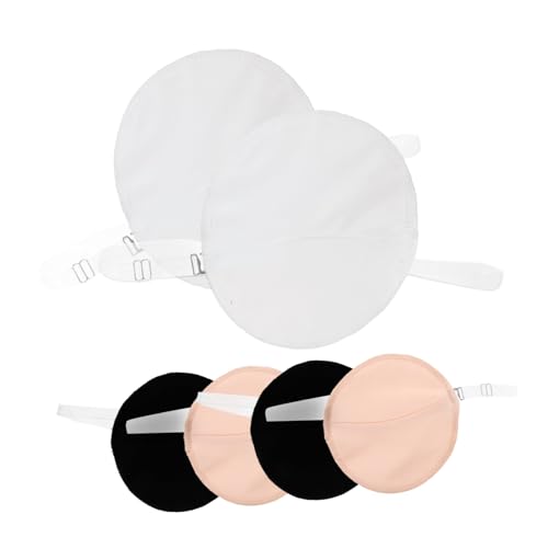 SOESFOUFU 3paare Pärchen Waschbare Achselpads Für Damen Atmungsaktive Hautfreundliche Schweißabsorber Und Hautfarbe Wiederverwendbare Unterarm-pads Für Sport Alltag Und von SOESFOUFU