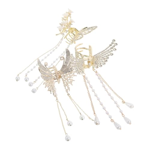 SOESFOUFU 3stücke Haarspange Mit Quaste Aus Haarklammern Für Damen Dekorativer Haarschmuck Accessoire Für Hochgesteckte Frisuren Vielseitig Kombinierbar Für Alltag Und Anlässe von SOESFOUFU