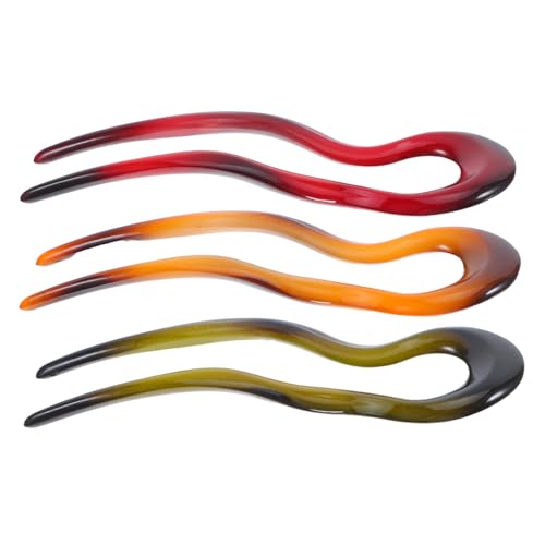 SOESFOUFU 3stücke U-förmige Haarnadeln Vintage-haarstäbchen Aus Gabeln Im Chinesischen Stil Für Hochsteckfrisuren Chignon-dutts Für Damen Und Mädchen von SOESFOUFU