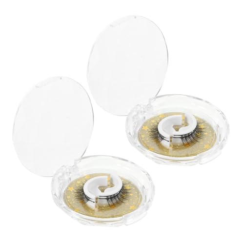 SOESFOUFU 4 Paar Selbstklebende Künstliche Wimpern Für Frauen Wiederverwendbar Natürliche Wimpernverlängerung Für Make up Geeignet Für Partys Und Alltag von SOESFOUFU