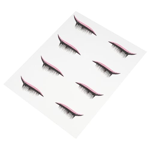 SOESFOUFU 4 Paare Wasserfeste Eyeliner Aufkleber Selbstklebende Glitzernde Eye Line Strips für Perfektes Augen Make Up Einfach Anzuwenden für Festivals Partys und Alltag von SOESFOUFU