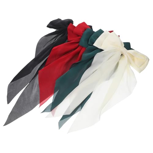 SOESFOUFU 4stücke Schleifenspange Für Damen Große Haarspangen Mit Langem Haarschmuck Für Hochzeit Geburtstag Abschlussball von SOESFOUFU