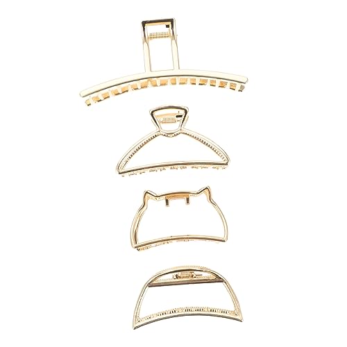 SOESFOUFU 4stücke Haarklammer Für Frauen Metall Haarzähneclip Haarzubehör Für Make-up Und Bad Geeignet Für Verschiedene Frisuren von SOESFOUFU