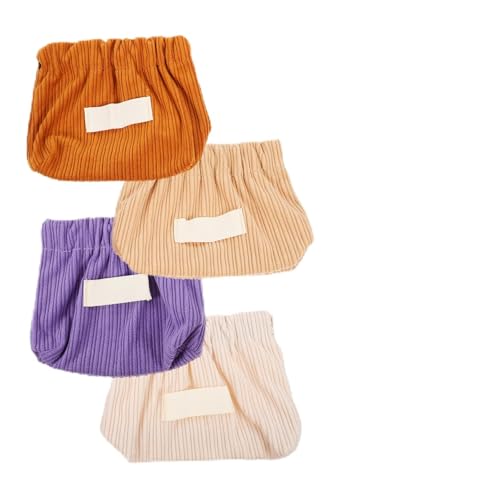 SOESFOUFU 4stücke Teiliges Damen Kosmetiktaschen Cord Tragbare Make-up Beutel Lippenstifte Und Kleine Kosmetikartikel Für Unterwegs von SOESFOUFU