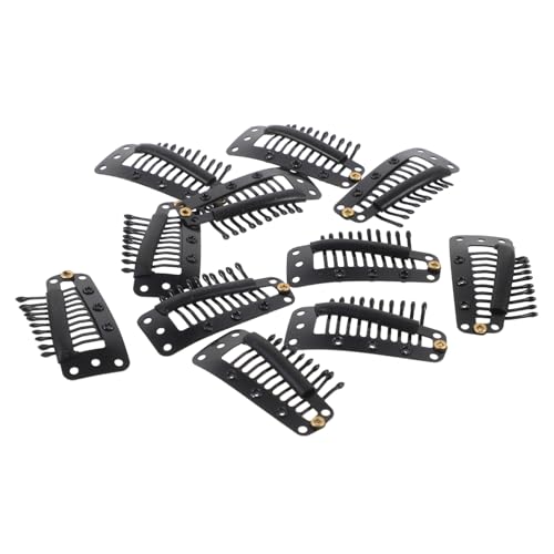 SOESFOUFU 50 Stück Perücke Karte Clip zur Perückenherstellung Perücken-Snap-Clips hair extension haar extensions clips Werkzeug Haarnadeln Haarverlängerungsclips-Kit Schnappclips Mini Knopf von SOESFOUFU