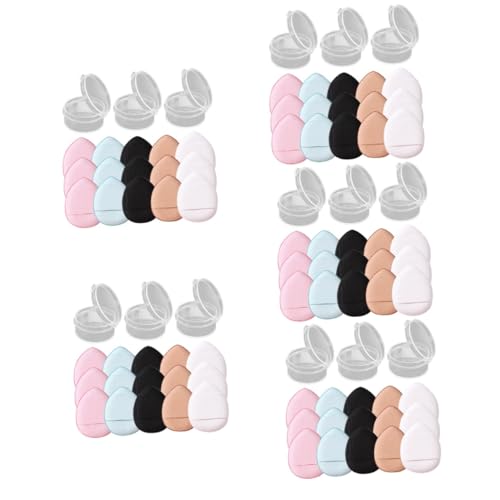 SOESFOUFU 5sets Foundation Puff Lose Mädchen Make-up Schönheit Werkzeuge Tragbare Kompakte Make-up Applikatoren 15 Stücke * 5 von SOESFOUFU