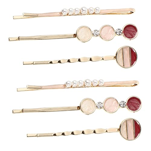 SOESFOUFU 6 Stück Teiliges Herz Haarclip mit Strasssteinen Metall Haarklammern für Damen Haarspangen zur Haarstyling Geeignet für Hochzeit Party und Alltag Rutschfest und Langlebig von SOESFOUFU