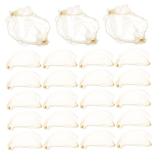 SOESFOUFU 60 Stück Gold Elastische Haarnetze Unsichtbar für Ballerina Dutt Haarnetze für Frauen Mädchen Atmungsaktiv Langlebig Passend für Elegante Hochsteckfrisuren und Bühnenauftritte von SOESFOUFU