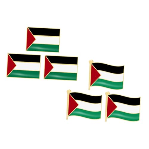 SOESFOUFU 6stücke Palästina Flagge Broschen Metall Anstecknadel Für Kleidung Anzüge Hüte Rucksäcke Design Und Kreative Dekoration von SOESFOUFU