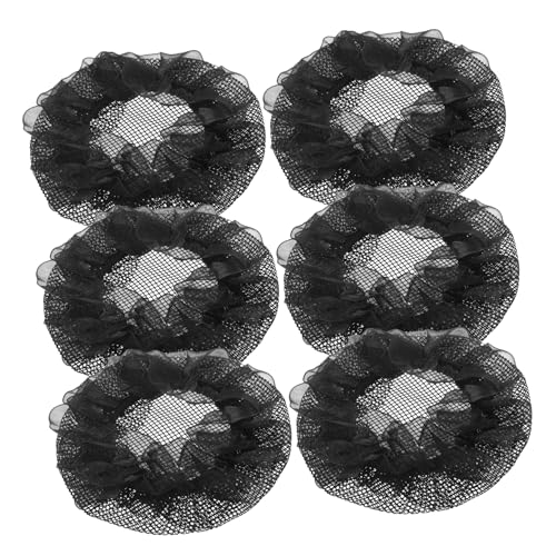 SOESFOUFU 6stücke Stretch-haarnetze Mesh-haarnetz Ballett-dutt-haarnetz Für Tänzerinnen Frauen Mädchen von SOESFOUFU