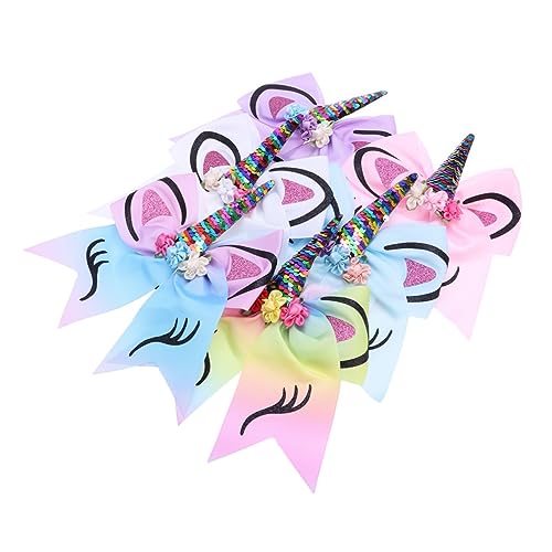 SOESFOUFU 6stücke Teiliges Haarbänder Mit Glitzer-bow Für Mädchen Strapazierfähige Und Leichte Haarschmuck Für Junge Mädchen Für Partys Festivals Und Alltag von SOESFOUFU