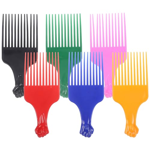 SOESFOUFU 6stücke Teiliges Langer Zahnkämme Aus Pp Glatte Haarstyling-werkzeuge Für Männer Und Frauen Geeignet Für Frisuren Und Bartpflege Langlebig Und Leicht von SOESFOUFU