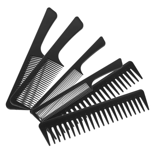SOESFOUFU 6stücke Teiliges Professionelle Friseur Entwirrungs Und Haarschneidekämme Aus Kohlefaser Anti- Sanfte Kanten Für Komfortables Frisieren Für Herren Und Damenschnitte von SOESFOUFU
