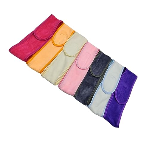 SOESFOUFU 7stücke Teiliges Absorbierende Yoga Und Make-up-stirnbänder Elastische Handtücher Für Damen Für Spa Gesichtsreinigung Und Duschen Gemischten Farben von SOESFOUFU