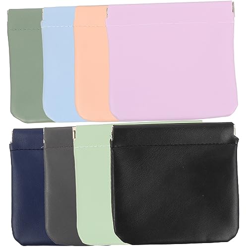 SOESFOUFU 8stücke Teiliges Make-up Täschchen Für Lippenstifte Und Lipgloss Pu Kosmetiktasche Kompakt Und Praktisch Für Reisen Und Alltag Für Frauen Und Mädchen von SOESFOUFU