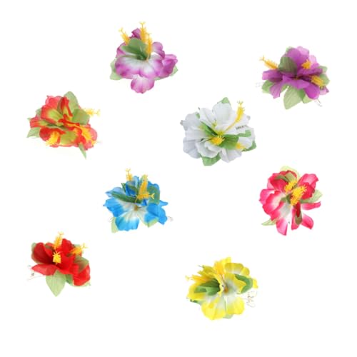 SOESFOUFU 8St Braut-Hochzeits-Haarspange hochzeitshaar schmuck wedding hair accessories Luau-Party-Haarspange Haarklammer haarschmuck Haarspangen Blumenkopfschmuck für Mädchen Hibiskus von SOESFOUFU