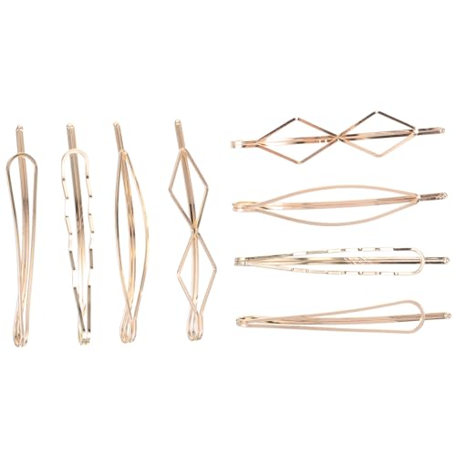SOESFOUFU 8stücke Teiliges Geometrische Goldene Haarspangen Für Damen Minimalistische Haarschmuck Clips Für Hochzeiten Partys Und Alltag Elegante Haaraccessoires Für Jede Gelegenheit von SOESFOUFU