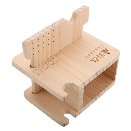 SOESFOUFU Holz Nagelbohrer Aufbewahrungsregal Multifunktionale Organizer Für Maniküre-werkzeuge Stabiler Für Fräser Und Zubehör Elegantes Design Für Nageltisch von SOESFOUFU