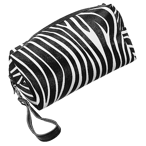 SOESFOUFU Aufbewahrungstasche Mit Zebramuster, Reise Badezimmertasche, Kulturtasche, Damen Make Up Tasche, Reise Make Up Tasche, Make Up Taschen Für Unterwegs, Toilettenartikel, von SOESFOUFU