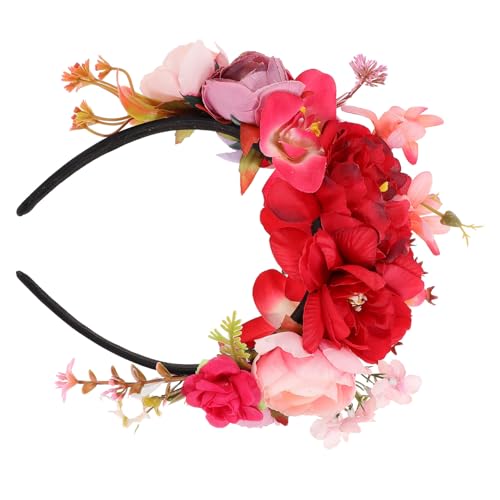 SOESFOUFU Stirnband Blumenstirnband frauen blumenkrone lilienblüten-Stirnband Stirnbänder für Erwachsene Stirnbänder für Teenager-Mädchen Temperament künstliche Zubehör Damen von SOESFOUFU