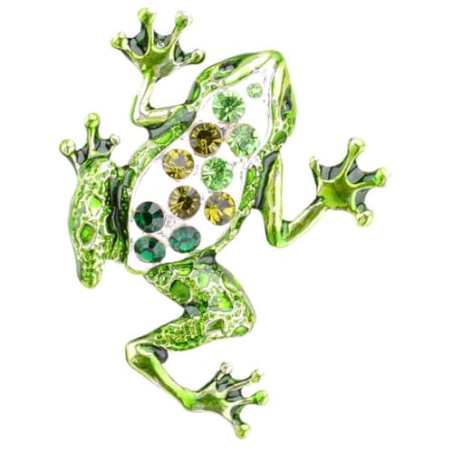 SOESFOUFU Bunte Frosch Brosche Damen Schmuck Emaille Anstecknadel für Pullover Schal und Mantel Modische Dekorative Tierbrosche als zu Geburtstag Weihnachten und Besonderen Anlässen von SOESFOUFU