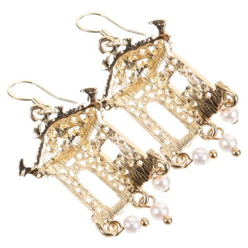 SOESFOUFU Chinesische Tropfenohrringe Damen Vintage Wasserfarben Stil Dangle Ohrringe Retro Anhänger für Partys Alltag und Geschenk von SOESFOUFU