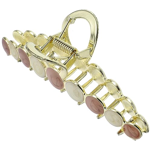 SOESFOUFU Clip Haarspange Haarschmuck für Damen packung haarspangen Klauenklammern Haarklammern für Mädchen Haarspange Berühmtheit Griffigkeit Knopf Kopfbedeckung Fräulein Haarnadel Metall von SOESFOUFU