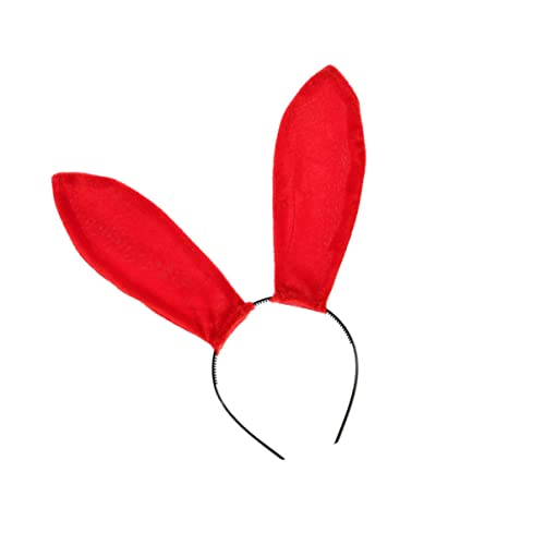 SOESFOUFU Cosplay Hasenohren Haarreif Rotes Party Haaraccessoire für Karneval und Cosplay Events für Unvergessliche Fotos und Festliche Anlässe von SOESFOUFU