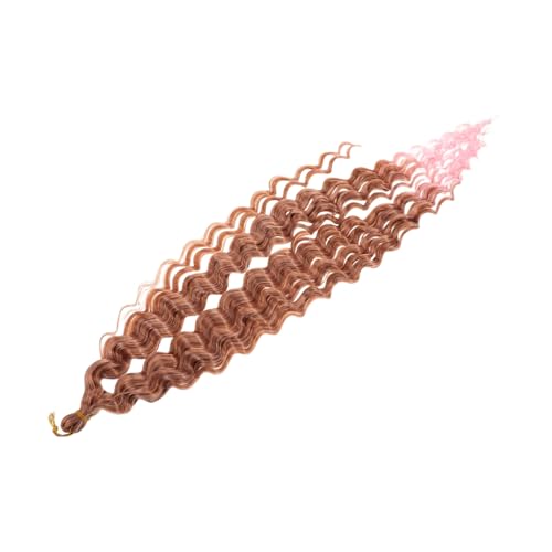 SOESFOUFU Deep Wave Synthetische Haarverlängerungen Hochtemperaturfaser Curly Weave Haarteile Für Frauen Thermoresistent Kunsthaar Bündel Lockige Haarverlängerungen von SOESFOUFU