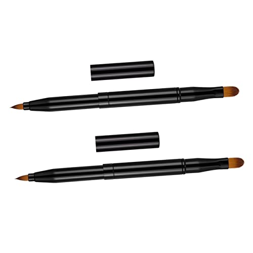 SOESFOUFU 2stücke Retractable Lip Brush Doppelköpfiger Make-up-pinsel Eyeliner-pinsel Praktisches Kosmetiktool Aus Hochwertigem Material Langlebig Und Einfach Zu Reinigen Für Täglichen von SOESFOUFU