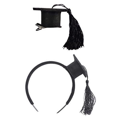 SOESFOUFU Einzigartiges Haarspangen-set Haarband Abschlusshut Kopfbedeckung Stilvoller Haarschmuck für Die Party von SOESFOUFU