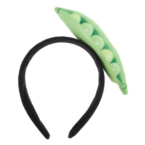 SOESFOUFU Elastisches Leichtes Damen Haarband mit Kreativem Erbsen-design Weich und Bequem zum Waschen Des Gesichts für Live-streams und Karneval Modischer Haarschmuck für Alltag und Feiern von SOESFOUFU