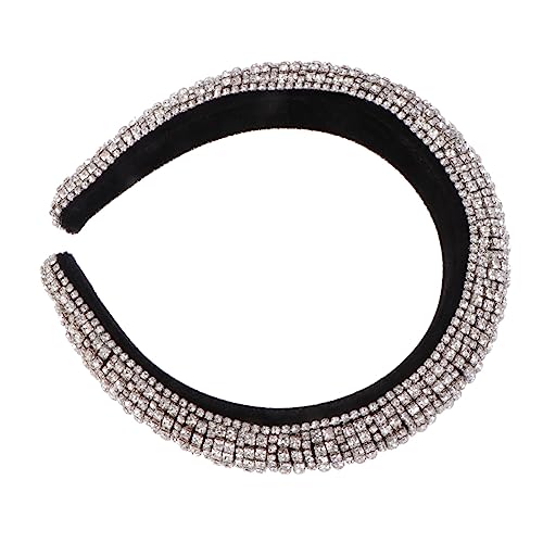 SOESFOUFU Silberne Barock Wasserstein Haarschmuck Für Frauen Glänzendes Stirnband Glitzernde Haarreifen Für Partys Und Besondere Anlässe Elegantes Und Kreatives Accessoire von SOESFOUFU